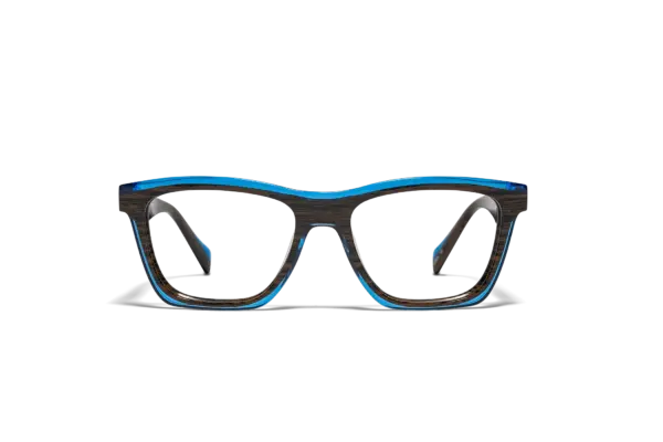 Gafa de graduada para hombre modelo Calco color Marron-Azul