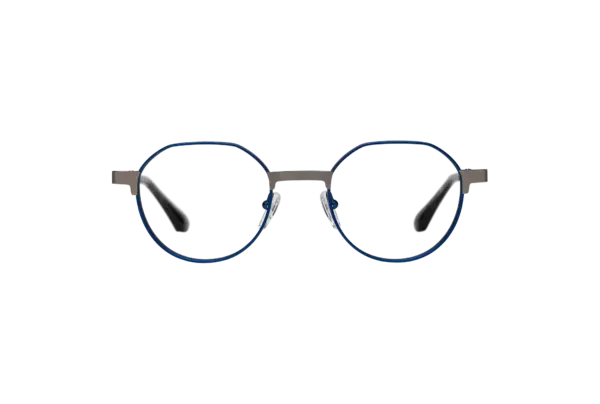 Gafa de graduada para hombre modelo Crepe color Plata-Verde