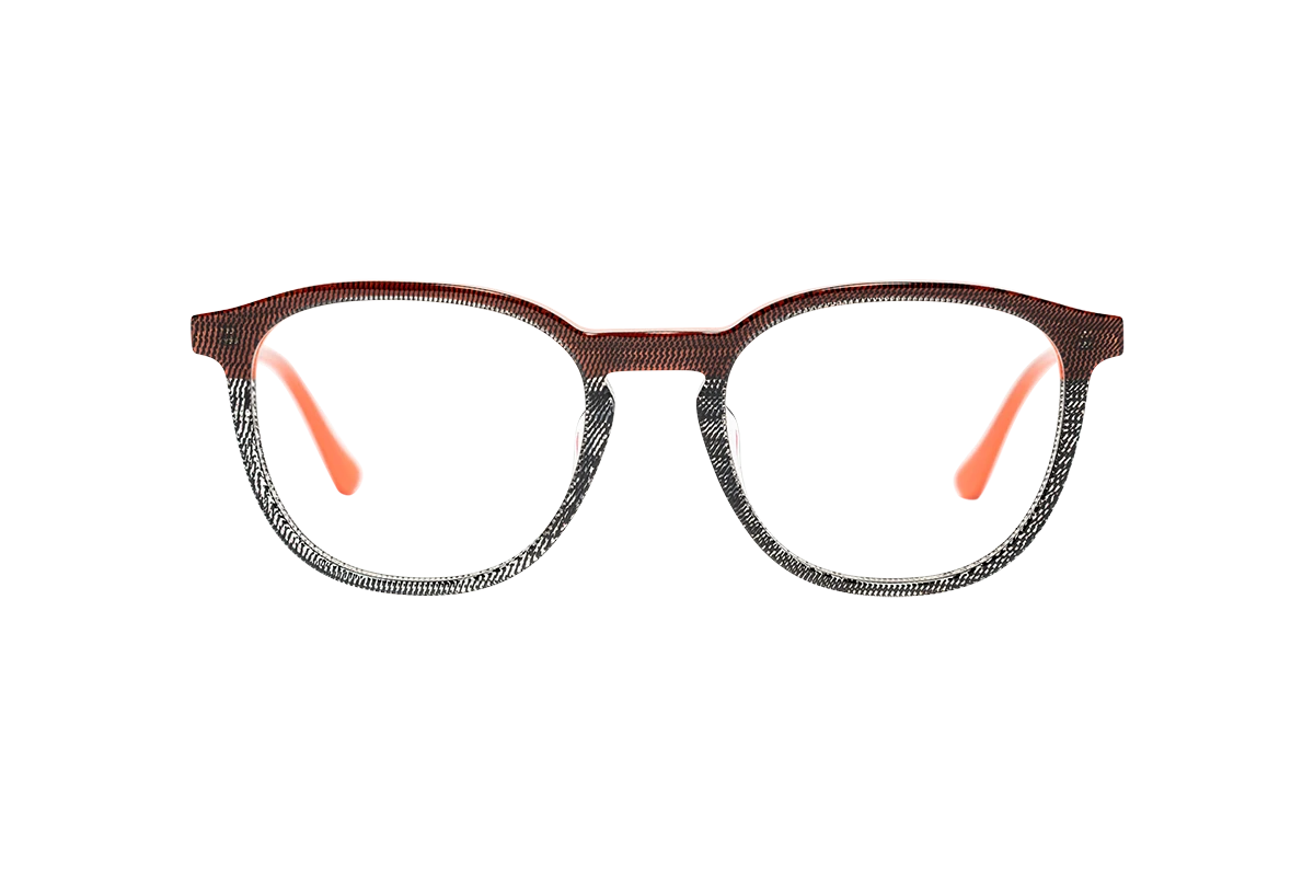 Gafa de graduada para hombre modelo Helio color Negro-Naranja