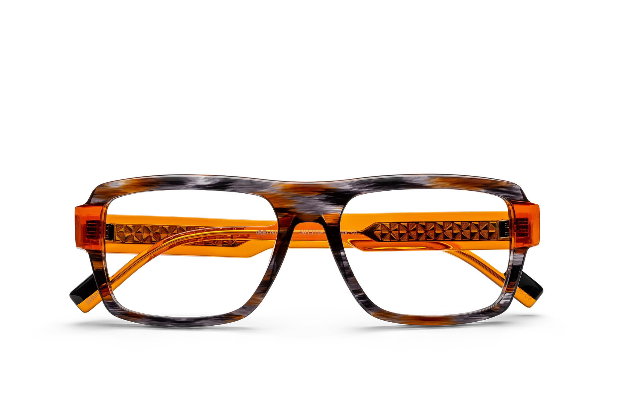 Gafa de graduada para hombre modelo Nuevo color Naranja